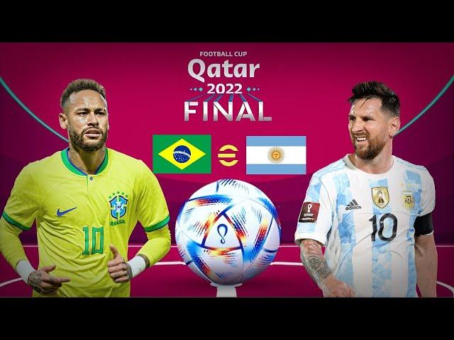 2022 World Cup Final Brazil Argentina in eFootball 2023 Mobile