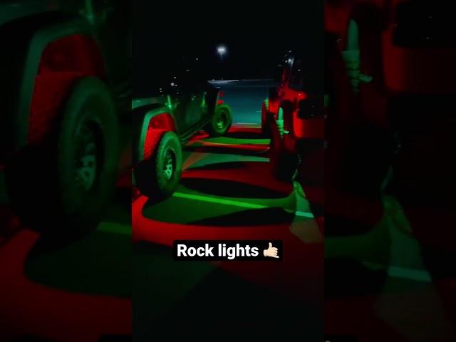 Rock lights on both rigs