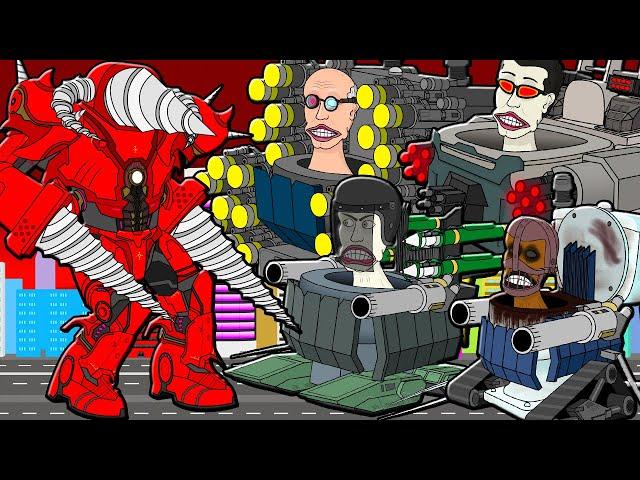 DEMON DRILLMAN VS ARMY SKIBIDI TOILETS! Cartoon Animation