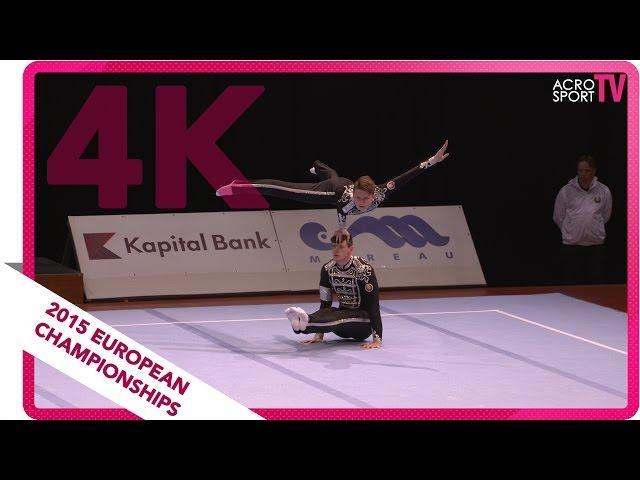 Rybinski, Novikau - Belarus - Men´s pair - Senior balance final - European Championship 2015