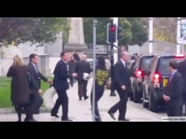 Security alert: man runs at British PM, David Cameron