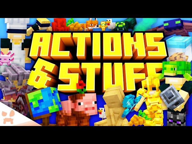 MINECRAFT ACTIONS AND STUFF IS OFFICIALLY HERE!! (giant animation overhaul)