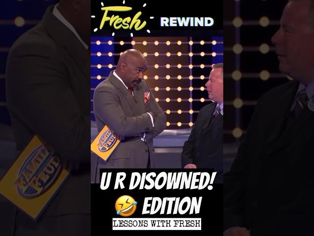 FAMILY FEUD FUN! (U R DISOWNED! Edition) FRESH REWIND #comedy #fail #funny #teacher