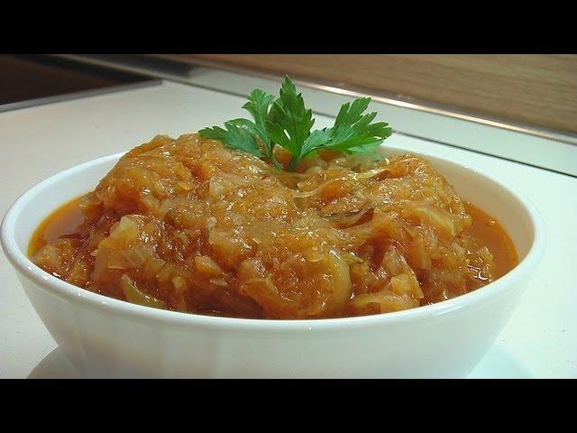 Тушеная квашеная капуста видео рецепт. Книга о вкусной и здоровой пище