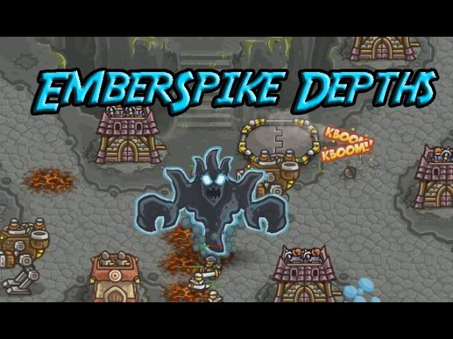 Kingdom Rush Frontiers - Emberspike Depths - Veteran 3 Stars