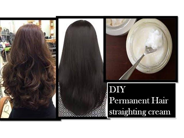 permanent hair straightening at home | using Natural ingredients