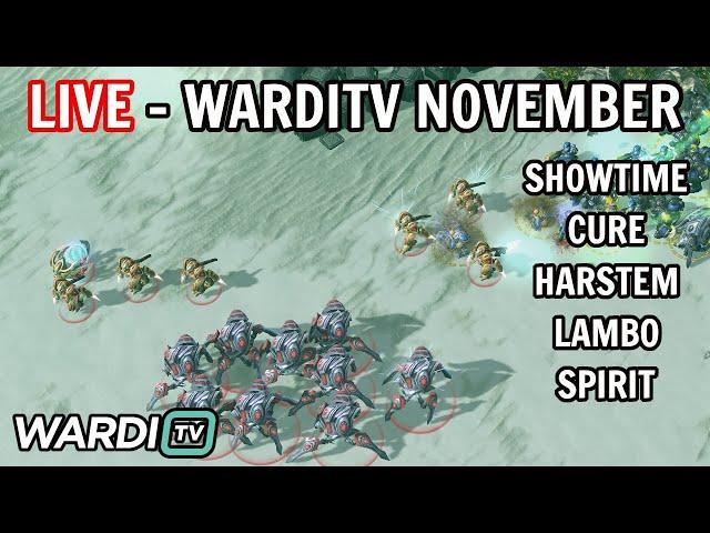 LIVE : WARDITV NOVEMBER SHOWTIME / HARSTEM / CURE / LAMBO / SPIRIT GROUP D [StarCraft 2]