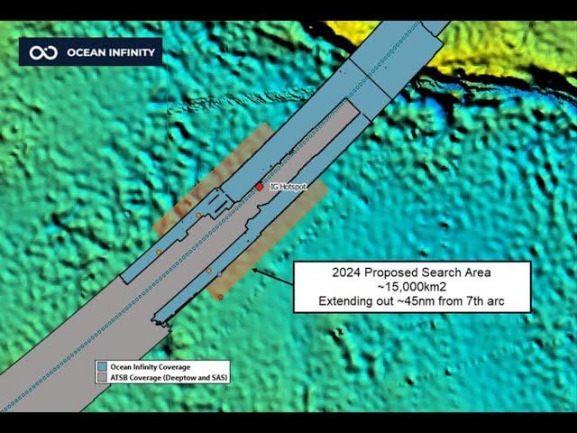 MH370 - La zone de recherche en 2025