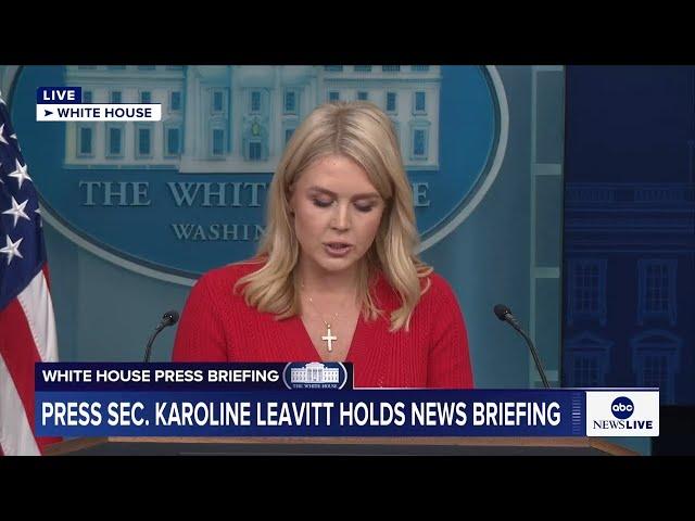 LIVE: White House press briefing
