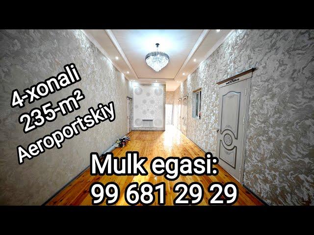 1-qavatli 4-xonali  235-m² evroremont xovli-joy sotiladi Urganch Aeroportskiy 99 506 88 88