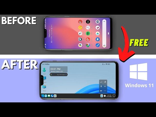 How to Turn Android into Windows 11 COMPLETELY! (no root)