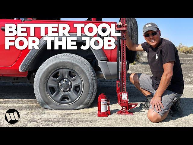 Hi-Lift or Bottle Jack - What is the Better Tool for Changing a Flat Tire out on the Trail?