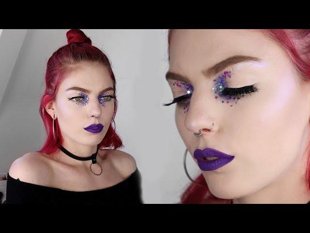 EASY FESTIVAL GLITTER MAKE-UP | crystal lindy