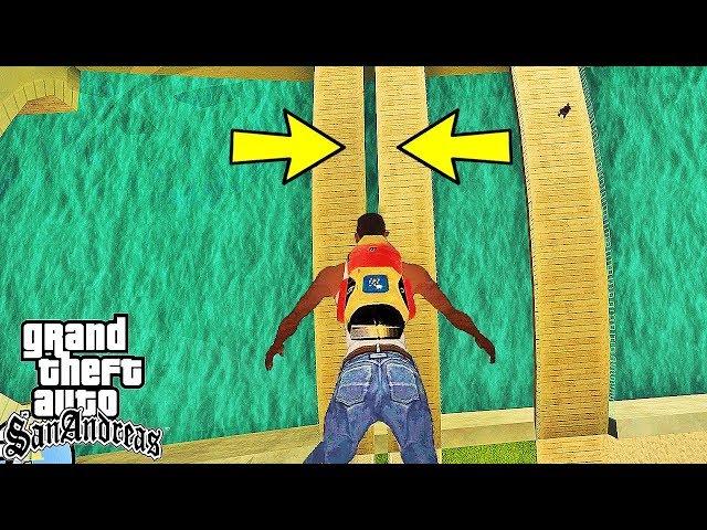 НИ ОДИН ИГРОК НЕ СМОЖЕТ ПОВТОРИТЬ ЭТОТ БЕЗУМНЫЙ ТРЮК GTA SAN ANDREAS !!! СЛОЖНЫЕ ТРЮКИ ГТА !!!