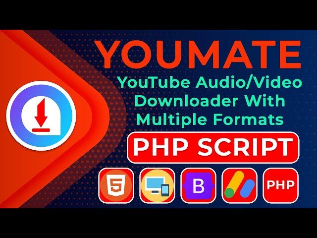 YouMate   YouTube Video Downloader Online With Multiple Quality and Formats   PHP Script - Krishna