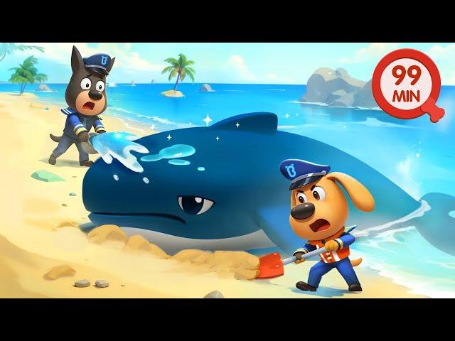 Saving Humpback Whale | Kids Cartoons | Police Rescue | Sheriff Labrador