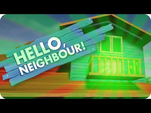 GLOWING DOOR ON THE ROOF! WE CLIMBED THE ROOF! - Hello Neighbour (Hello Neighbor, Alpha Gameplay)