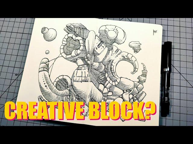 Using Automatic Drawing to Defeat Creative Blocks!