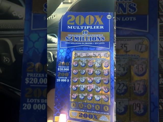 200X MULTIPLIER ️winner OLG ONTARIO LOTTERY AND GAMING