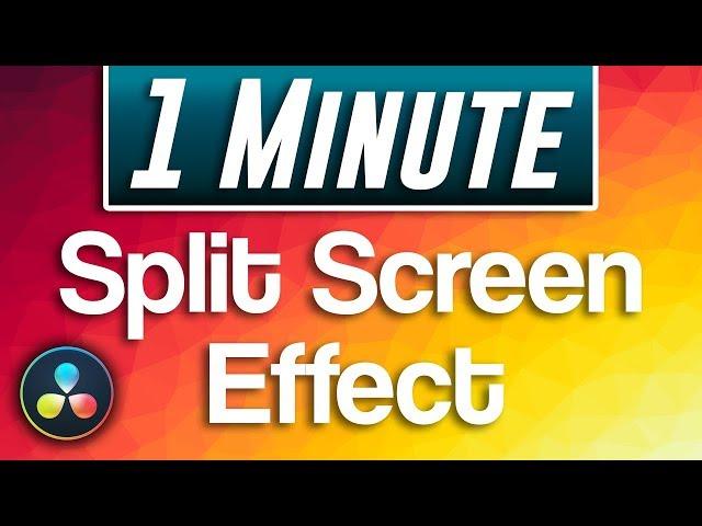 Davinci Resolve - How to do Split Screen Effect