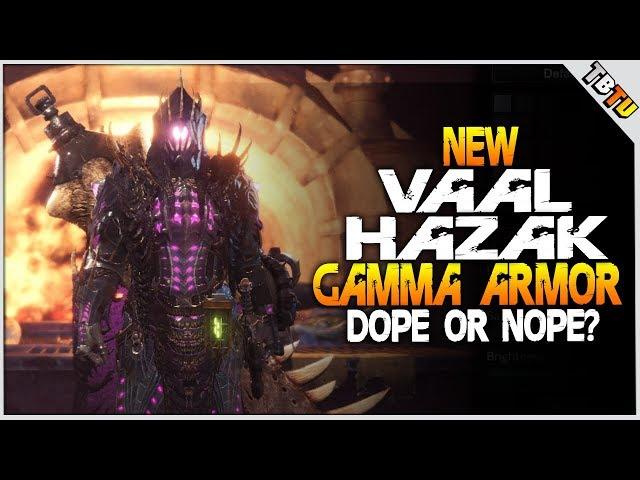 NEW VAAL HAZAK GAMMA ARMOR SET! DOPE OR NOPE Monster Hunter World Event Armor