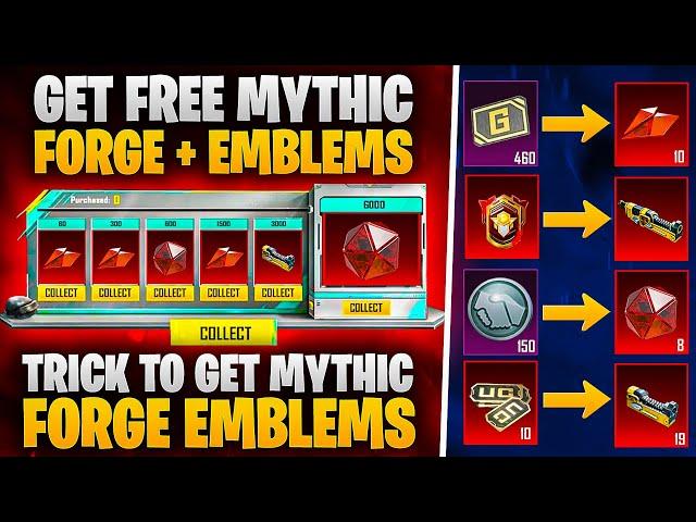 Free Mythic Emblem Fragment PUBG Mobile | Get Free Mythic Forge Outfit