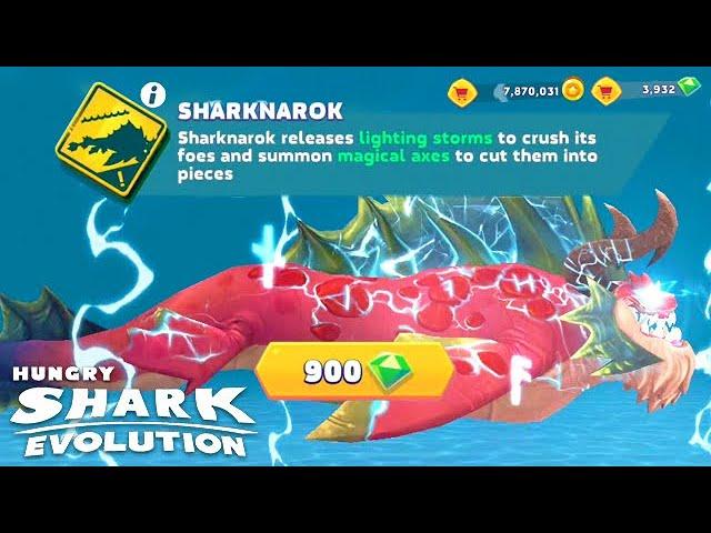 NEW SHARKNAROK SEA SERPENT UNLOCKED!!! (HUNGRY SHARK EVOLUTION)