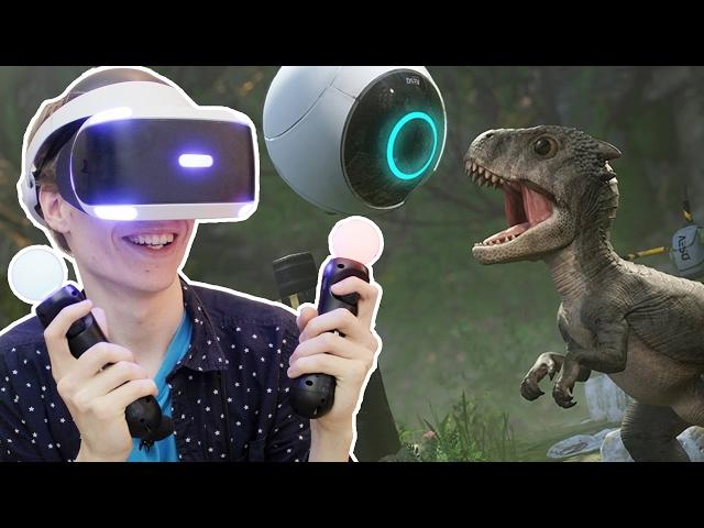 SCARY DINOSAURS ON THE PLAYSTATION VR! | Robinson: The Journey (PSVR Gameplay) #1