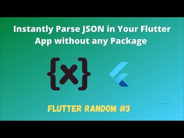 Instantly Parse JSON in Your Flutter App without any Package || JSON Placeholder API Integration #3