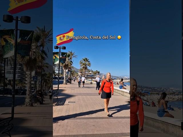 FUENGIROLA  Beach Promenade Walking Tour, Spain, Costa del Sol ️ #travel #summer #holiday