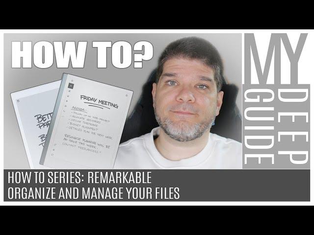 How To Series, Remarkable: Organize And Manage Your Files