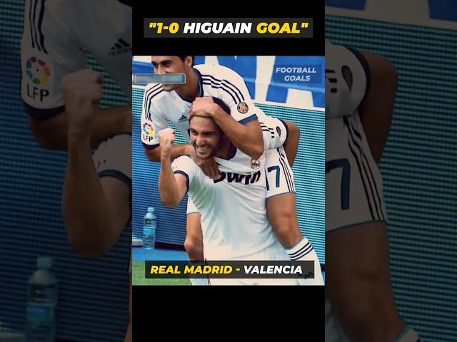 Gonzalo Higuain Decisive Goal! Real Madrid vs Valencia #Higuain #RealMadrid #Shorts