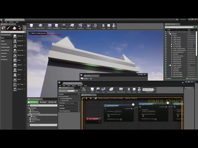 Level Streaming with Blueprints Unreal 4