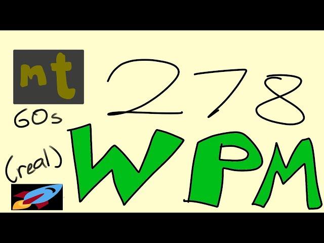 TYPING WORLD RECORD - 278 WPM for 60 seconds