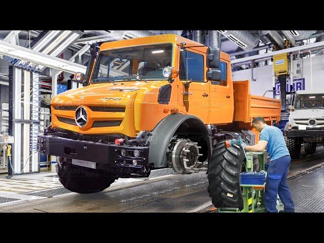 Inside German Factory Building Off-Road Truck by Hands: Mercedes-Benz Unimog Production Line