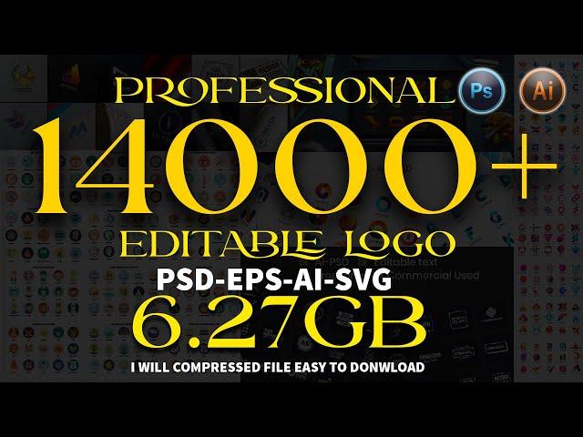 14000+ Professional Editable Logo Templates Download In PSD AI EPS Files English Photoshop Tutorial