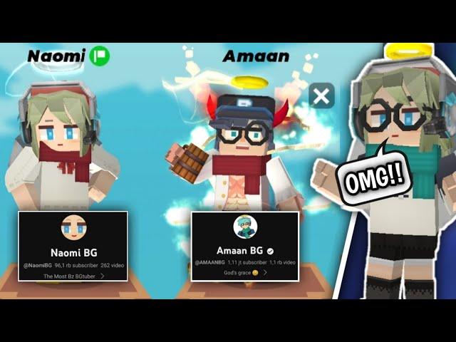 Amaan BG And Naomi BG Teammate!!!  [Blockman Go]