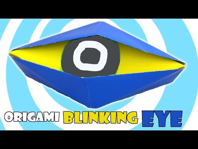 DIY Origami Blinking Eye tutorial (Action origami)