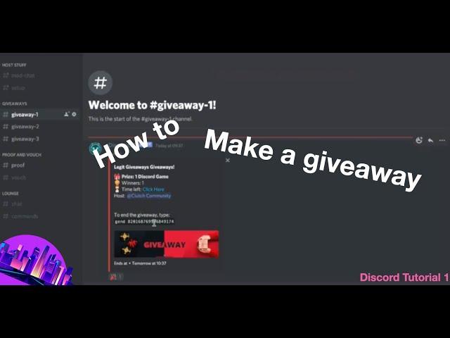 How to make a giveaway with Discortics | Discord Tutorial