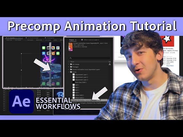 Motion Graphics for After Effects Tutorial | Precomp Animation w/ Brandon Baum | Adobe Video