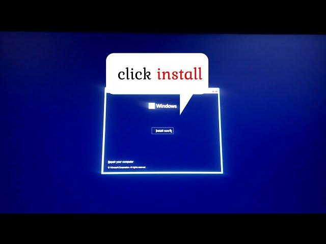 How to install windows 11 from usb flash drive.window full installation step by step uncut video.