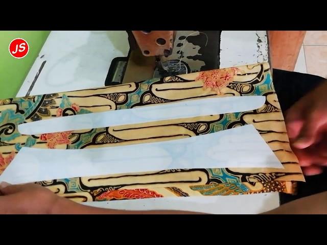 Cara Menjahit Kerah Kemeja Batik | Batik Berfuring Part 6