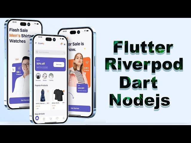 Flutter Clean Architecture Riverpod | Dart | Nodejs Rest API | Project Based | Part 1