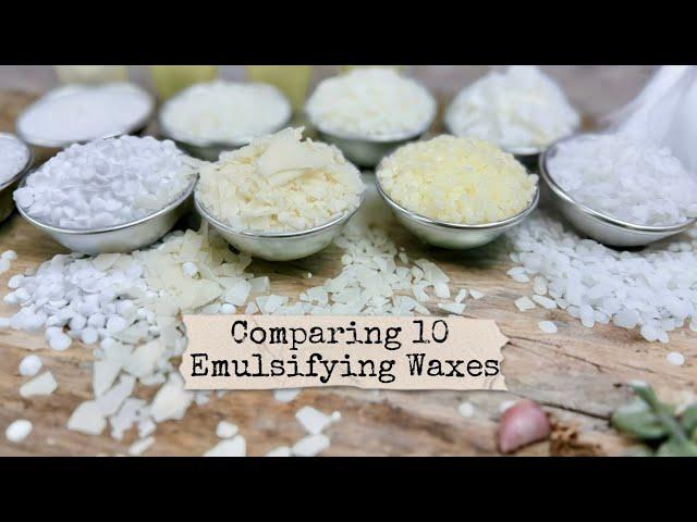 Watch Results Achieved With 10 Different Emulsifying Waxes!