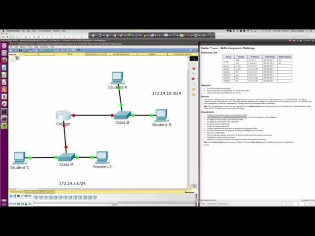 Fall 2016 - CTS130  (07292016) - Packet Tracer 6.5.1.3 Skills Integration Challenge Tutorial