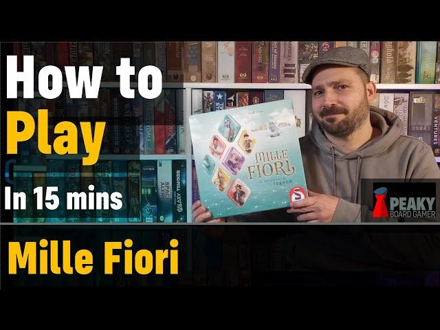 How to play Mille Fiori board game - Full teach + Visuals - Peaky Boardgamer