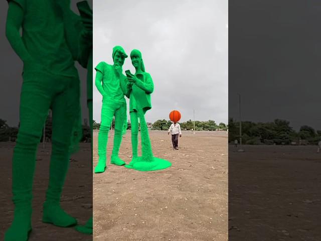 green Big sand sculpture duon  manjita pari Lage xori bade hasin re  Vfx magical #viral #shorts