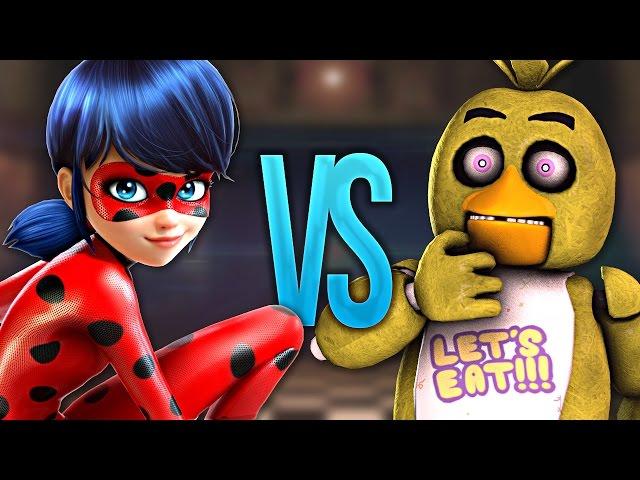 СУПЕР РЭП БИТВА: Леди Баг VS Чика ( ЛЕДИ БАГ И СУПЕР-КОТ Против FNAF )