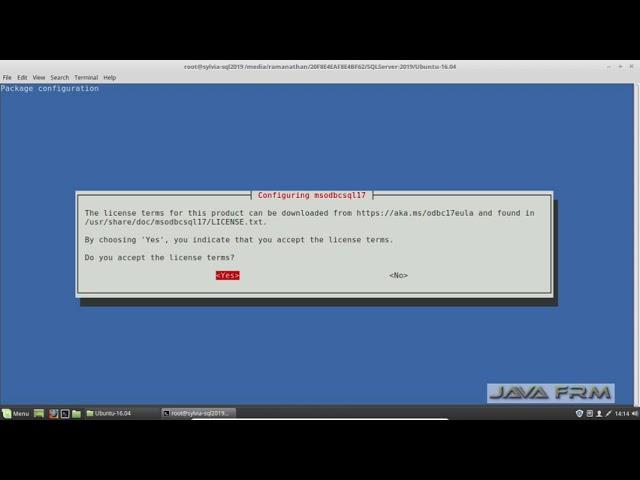 How to install SQL Server 2019 on Linux Mint 18 and connect from SQL Server Management studio
