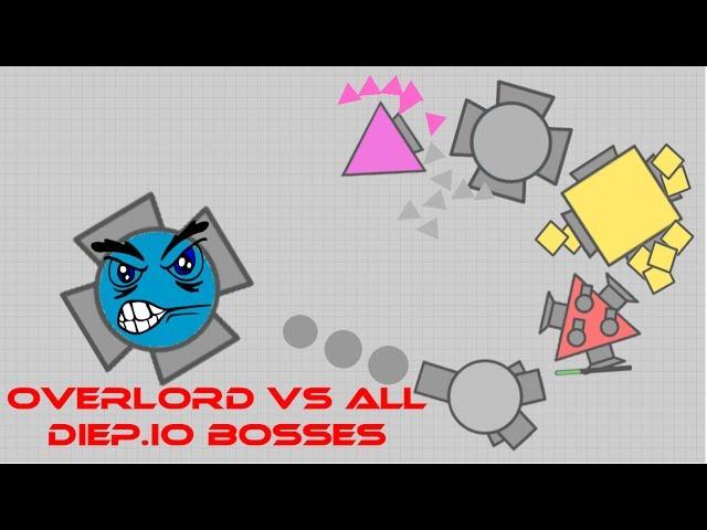 OVERLORD VS ALL DIEP.IO BOSSES ~ {Diep.io Sandbox}